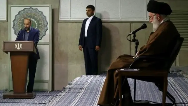 آیت الله خامنه ای و محمد سرافراز