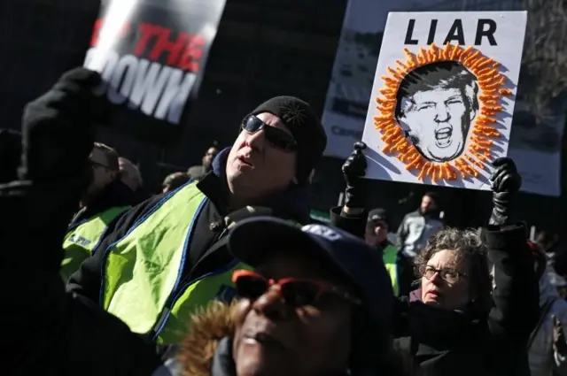 Washington'da düzenlenen Trump karşıtı gösteri