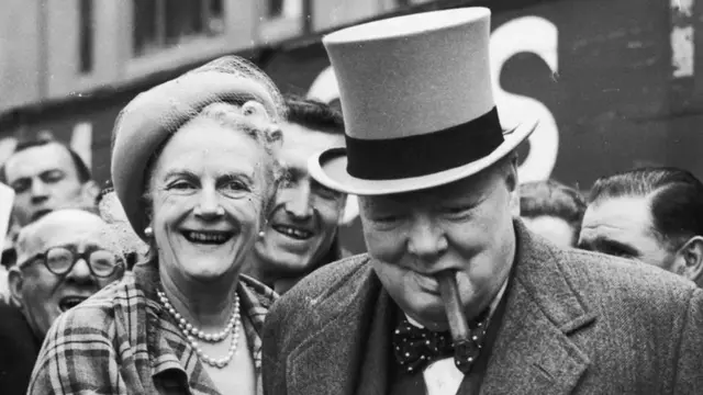 丘吉尔夫妇，1949年6月