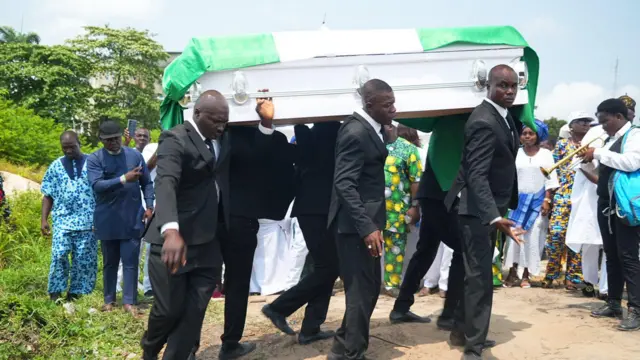 Peter Rufai making im final journey home