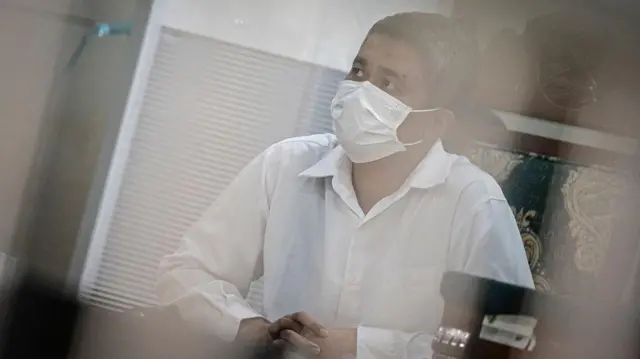 Terdakwa mantan Kaprodi Anestesiologi Fakultas Kedokteran Universitas Diponegoro (UNDIP) Taufik Eko Nugroho mengikuti sidang tuntutan di Pengadilan Negeri Kota Semarang, Jawa Tengah, Rabu (10/9/2025).