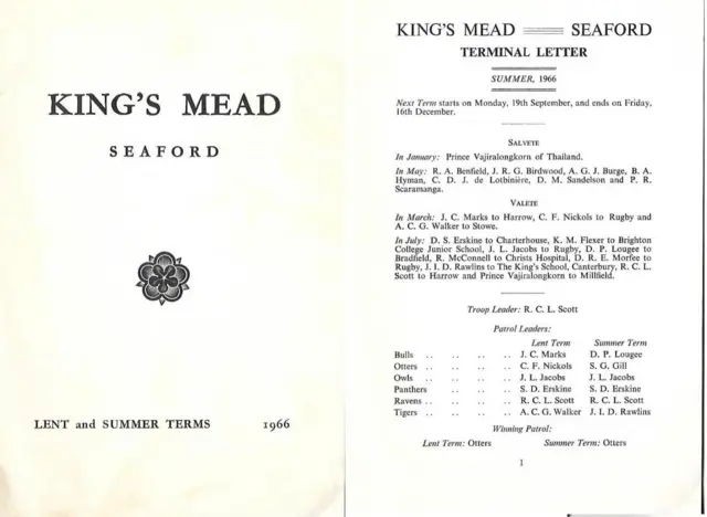 จดหมายประจำเทอมของโรงเรียน