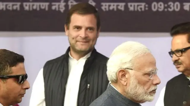 राहुल गांधी, नरेंद्र मोदी