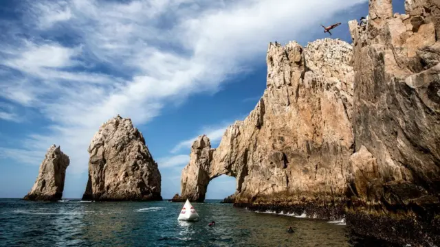 Rocas y acantilados en Los Cabos.