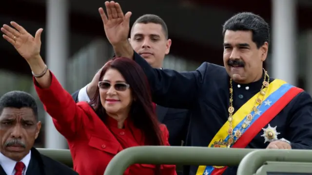Cilia Flores y Nicolás Maduro.