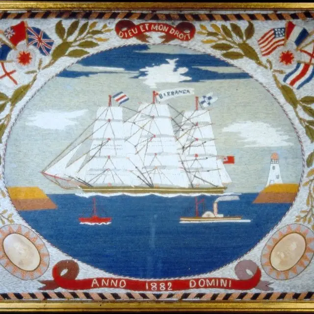 Un tejido que conmemora el comercio del café de Costa Rica