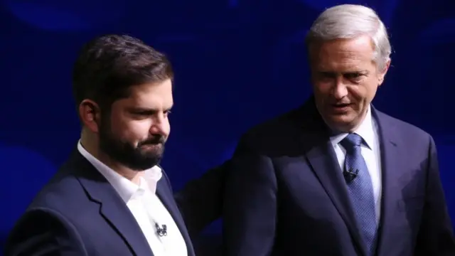 Gabriel Boric e José Antonio Kast