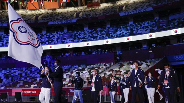 東京奧運開幕式中華台北代表團進場（23/7/2021）