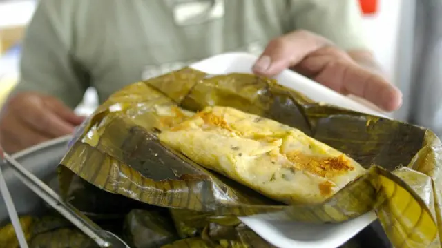 Un vendedor de tamales