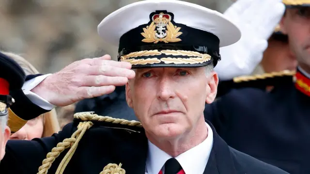 Начальник британского генштаба адмирал Рэдакин