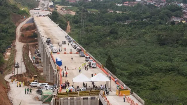 Obras da estrada que liga o Vale do Paraíba ao Litoral Norte365betSão Paulo