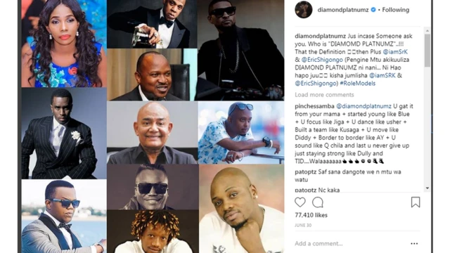 Watu 13 wanaoenziwa na Diamond Platinumz