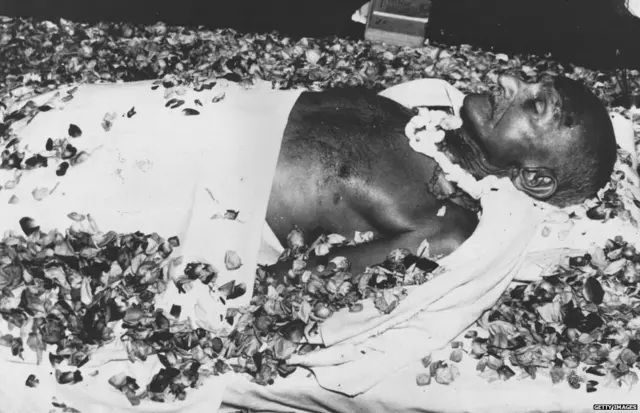 ગાંધીજીનો મૃતદેહ