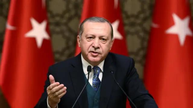 الرئيس التركي رجب طيب أردوغان انتقد بن زايد بشدة بعد نشر تعليقه