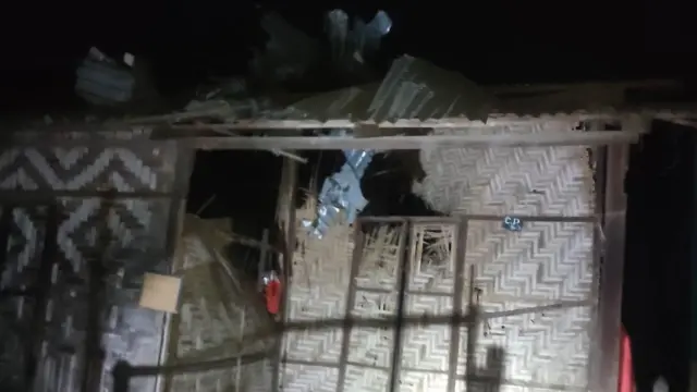 လက်နက်ကြီးဒဏ်ခံခဲ့ရတဲ့နေအိမ် 