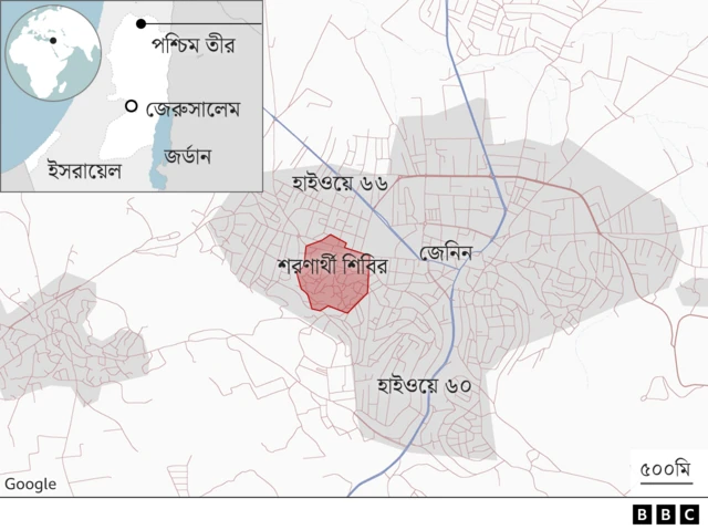 জেনিনের মানচিত্র