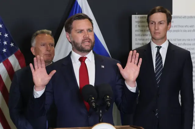 جی دی ونس، معاون دونالد ترامپ در اسرائیل گفت که اجرای طرح آتش‌بس برای غزه بهتر از حد انتظار پیش می‌رود