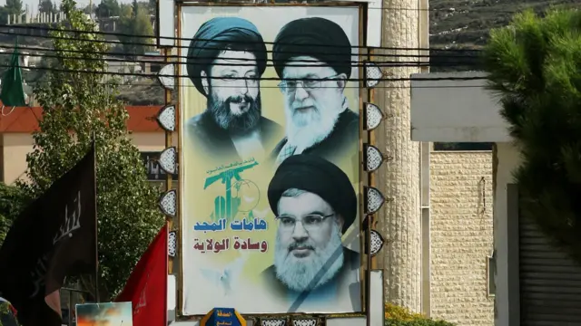 تصویر خامنه ای در کنار حسن نصرالله در لبنان