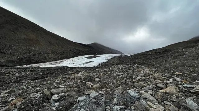 Lo que queda del glaciar Longyear