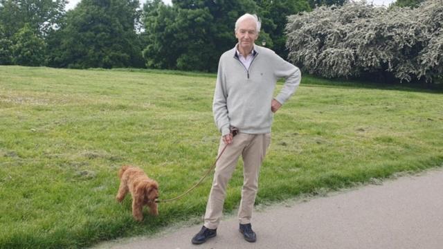 Primrose Hill Row over gate closure at night