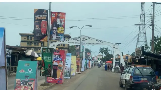 Aworan opopona kan ni Ijebu Ode