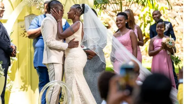 Guardian Angel Wedding: Guardian Angel & Esther Musila marriage fotos reaction