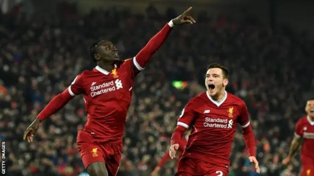Sadio Mane yinjije igitsindo ca gatatu bahura na Manchester City itariki 14 Ukwezi kwa Mbere 2018