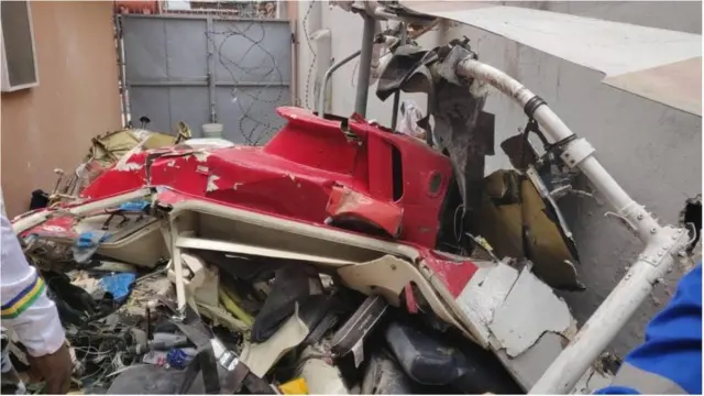 Helicopter crash in Lagos