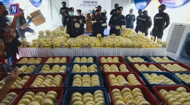 Malaysia waxay 2021 qabatay ilaa 100 malyan oo Captagon ah