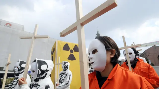 2011년 후쿠시마 원전 사고 후, 한국의 원전 정책을 반대하는 시위