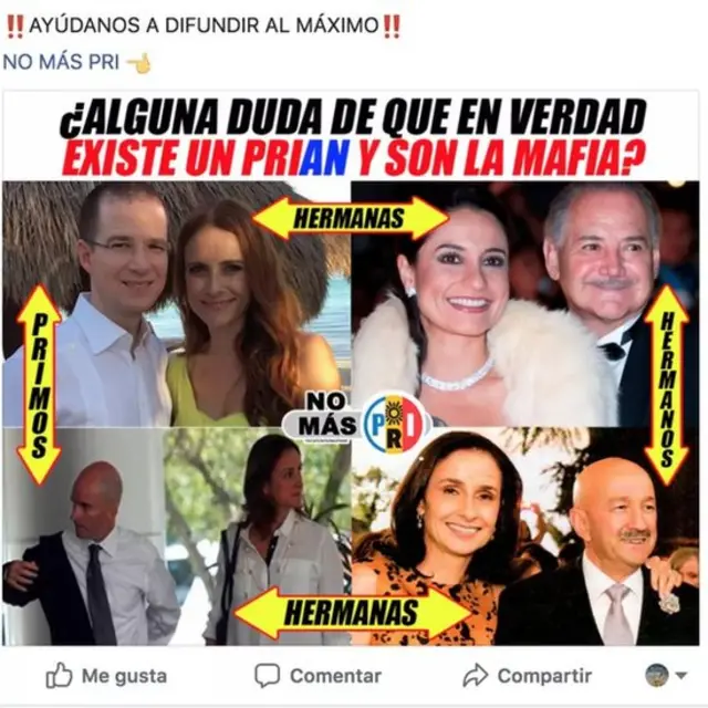 Una imagen viral con información falsa sobre Ricardo Anaya