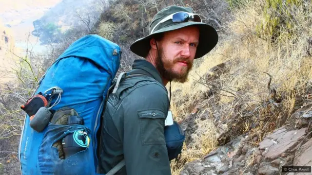 Čez Pauel je šetao rekom Zambezi kada je ostao bez pristupa vodi