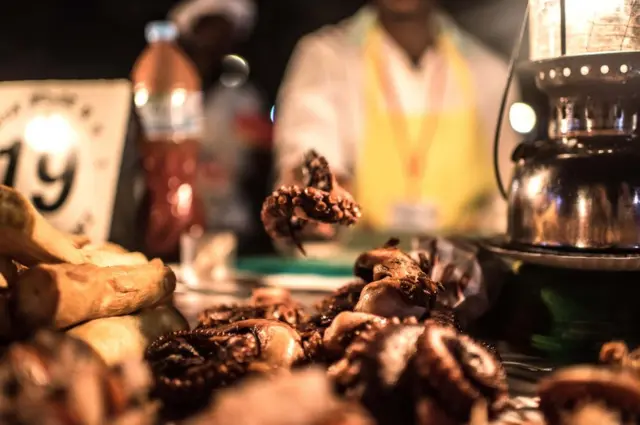 بھنے ہوئے اوکٹوپس