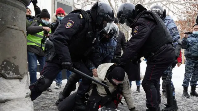 Акция протеста в январе