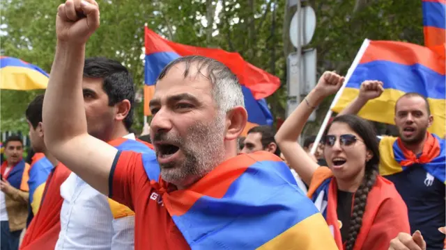 Yerevanda etirazçılar