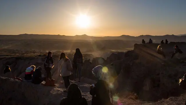 Kapadokya'da gün batımı