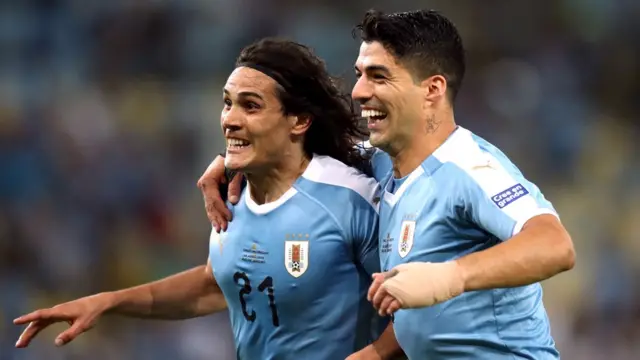 Cavani y Suarez