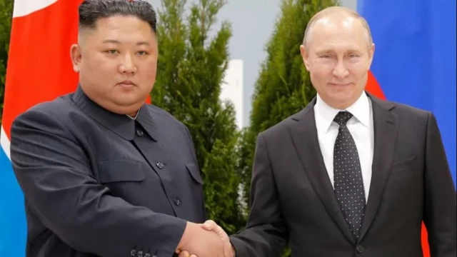 Vladimir Poutine et Kim Jong-un