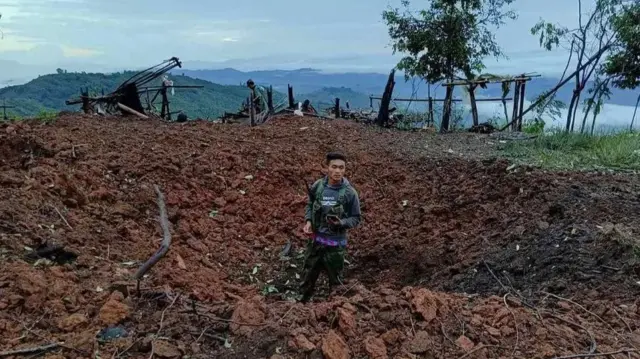 TNLA ထုတ်ပြန်တဲ့တအာင်းတပ်ရဲ့ တပ်မဟာ ၁ လေကြောင်းတိုက်ခိုက်ခံရတဲ့နေရာ