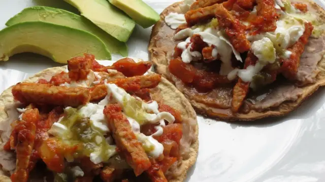 Masakan ala Meksiko Tostadas.