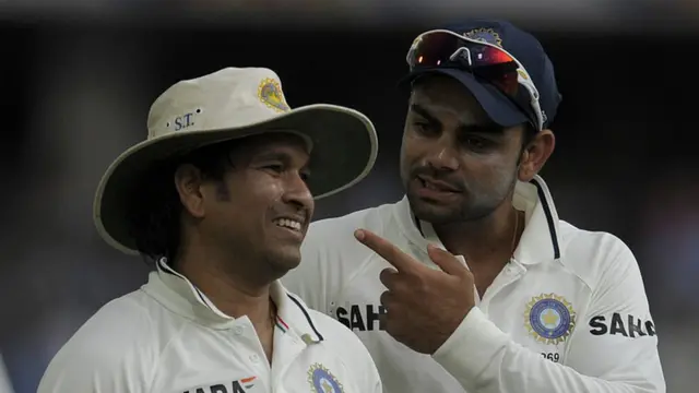 સચીન તેંડુલકર સાથે વિરાટ કોહલી