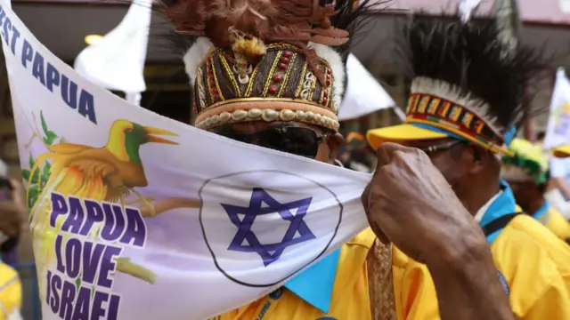 Kelompok Sion Kids berparade di Yerusalem, pada Oktober 2019, untuk menyatakan solidaritas dengan Israel.