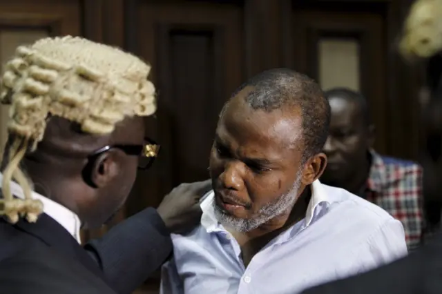 Nnamdi Kanu wit lawyer