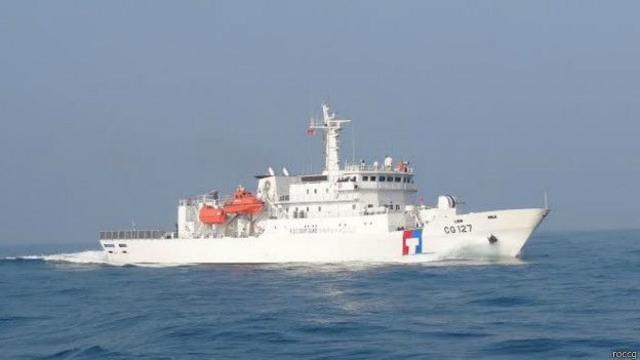 台湾海巡署调派2000吨级的新北舰前往支援（资料照片）（Credit: ROCCG）