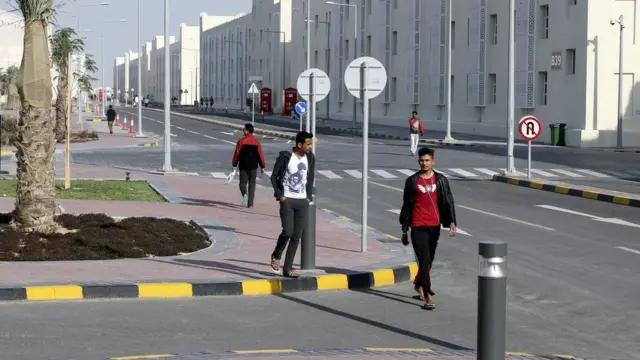 Pekerja migran di Qatar.