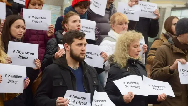 Акція на підтримку увязнених кримських татар