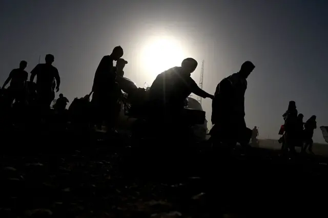 مهاجران افغان در مرز 