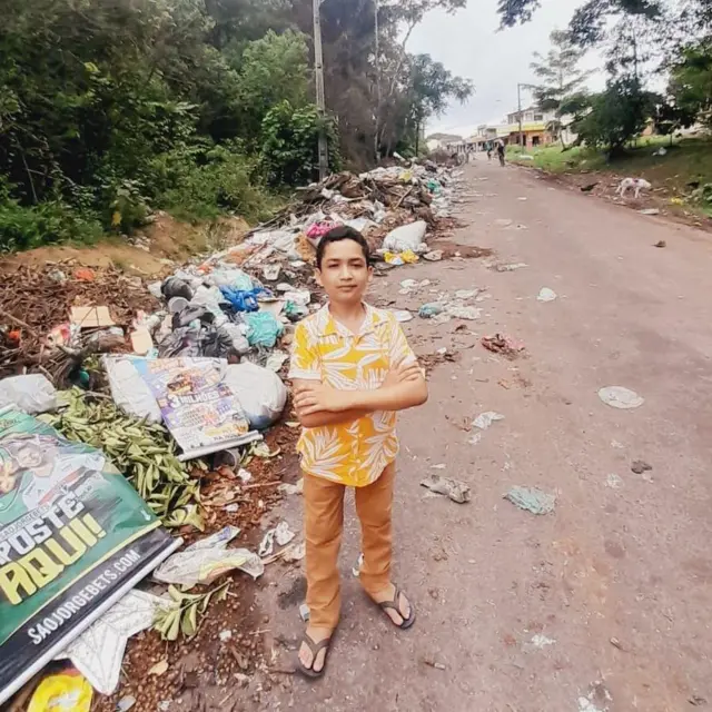 João quando organizou protestos contra descarte irregular de lixo, há dois anos