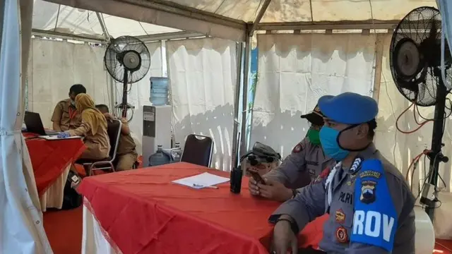 Salah satu pos pantau Siliwangi Semarang, Senin (27/04)