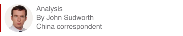 Analysis box by John Sudworth, China correspondent
